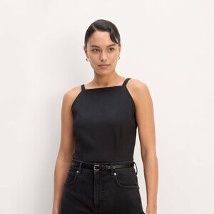 Everlane Women's Dream High-Neck Tank in Black, Size Small